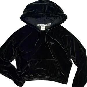 Victoria's Secret PINK Forest Green Velvet Hoodie